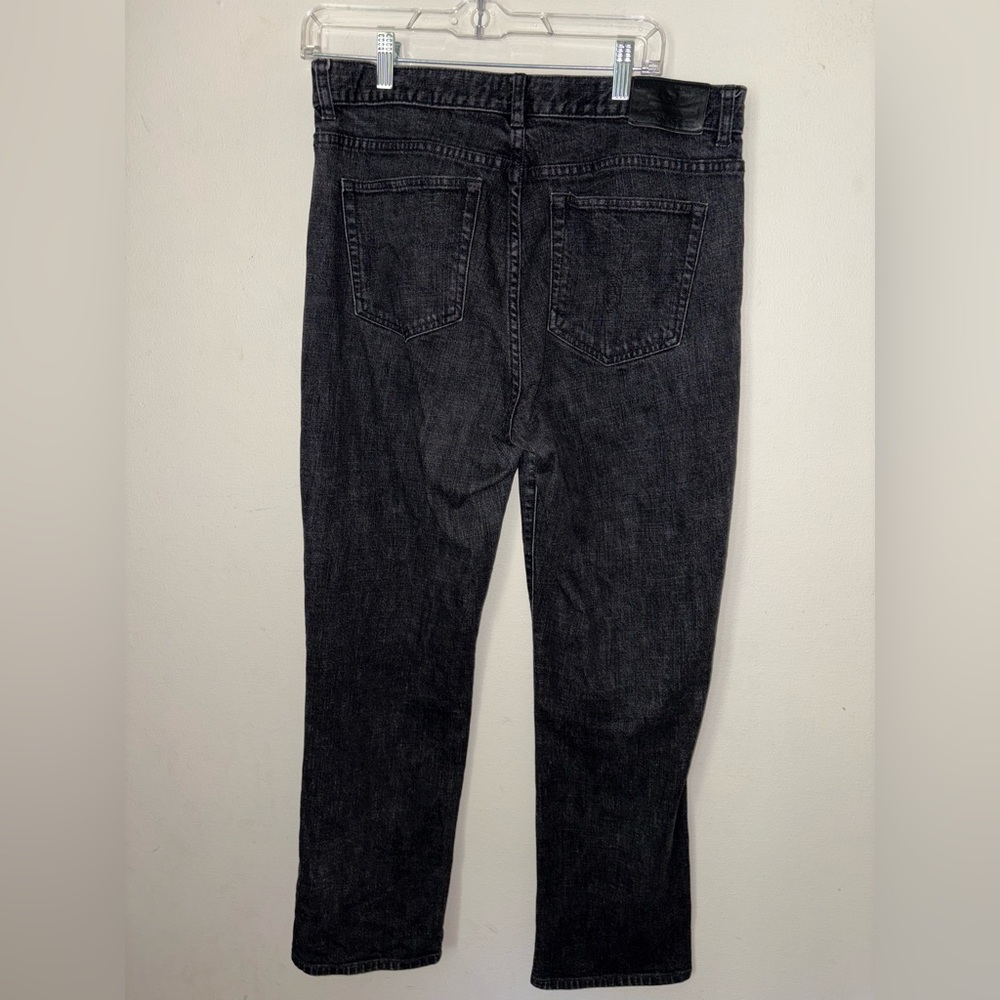 Lauren Jeans Co. Ralph Lauren Classic Straight Black Denim Jeans - Picture 3 of 6